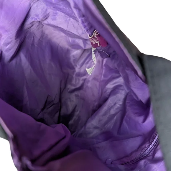 Disney Eeyore Tote Bag Donkey Winnie Pooh Butterflies Stars Black Purple EUC - Picture 7 of 12